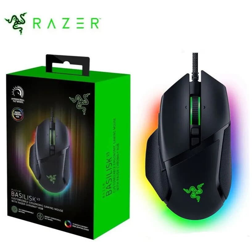 Mouse Gamer Razer Basilisk V3 Chroma Rgb 26.000dpi - Original e Lacrado