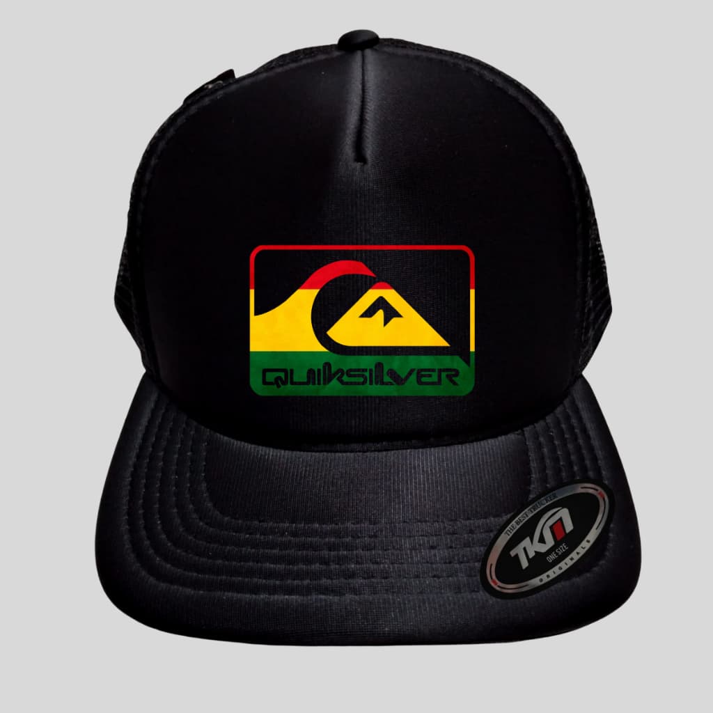 Boné TKM Trucker Aba Curva Estampa Quiksilver Reggae Varias Cores Lançamento