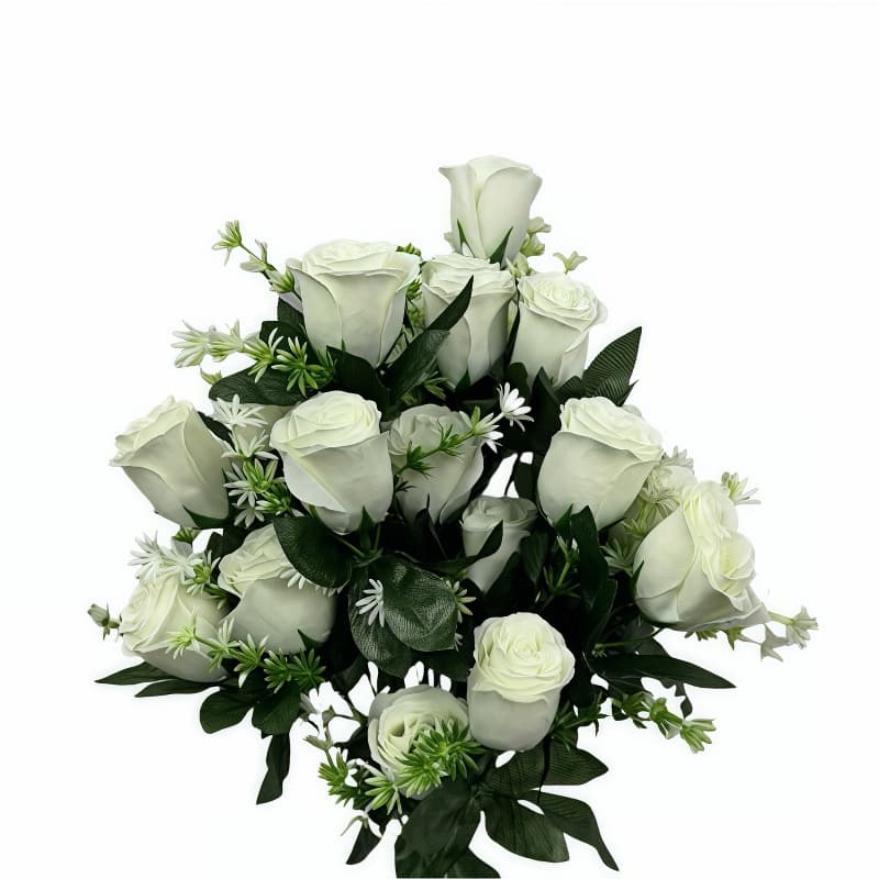 buquê de rosa grande com 12 flor artificial P/ Decoração Casamento, Arranjos, Decorar Festas