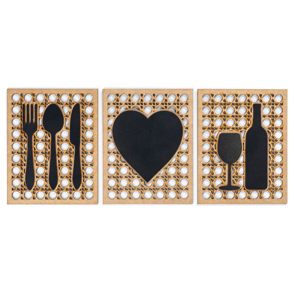 Quadro Cozinha, Quadro Para Cozinha Quadro Decorativo Cozinha em Madeira MDF Decoração para Cozinha