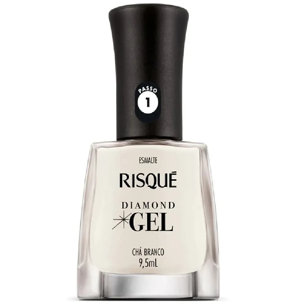Risqué Diamond Gel 9,5ml - Chá Branco