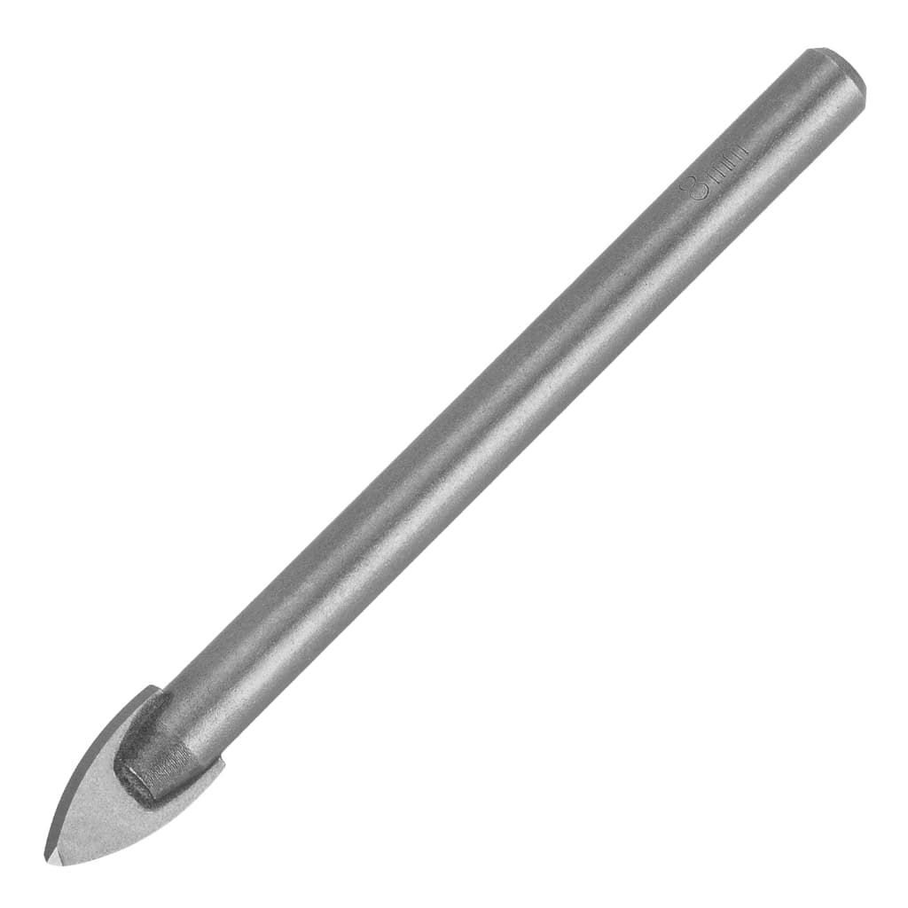 Kit 3 Broca de 8mm para Cerâmica Vidro Porcelanato e Azulejo com Haste Cilíndrica