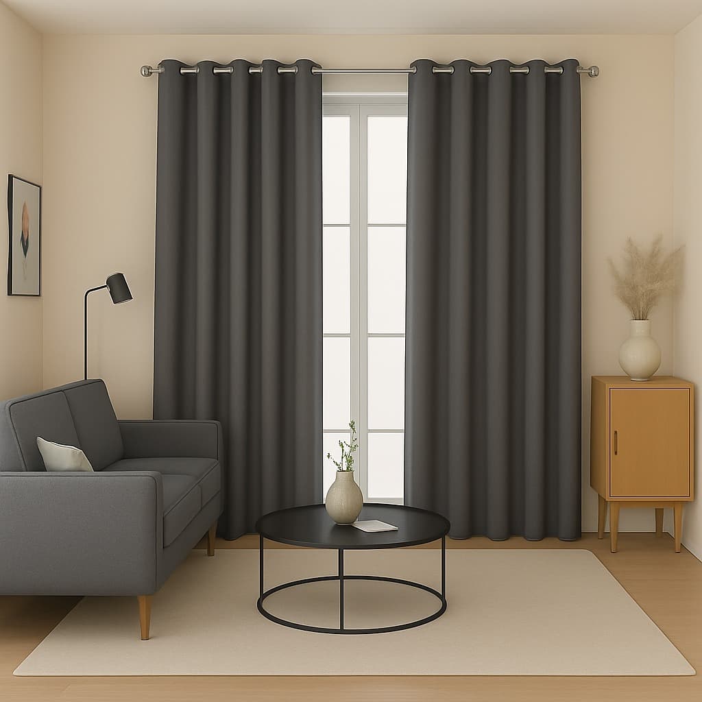 Cortina Tecido Blackout  Janela Sala Quarto com Ilhós Cromado Corta Luz 100% VARIOS TAMANHOS