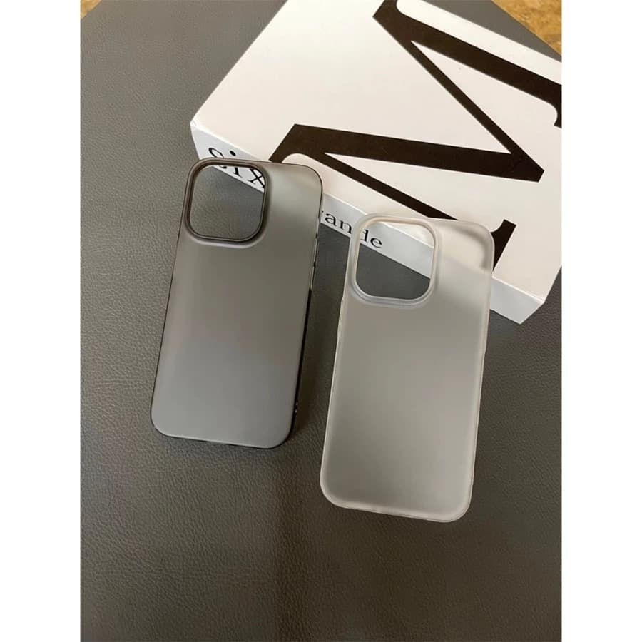 Capa Ultra Fina em PC Fosco – Proteção e Estilo Para iPhone13 14 15 16 17