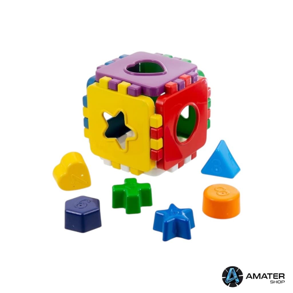Cubo Brinquedo Didático Encaixe Peças Pedagógico Desmonta Colorido Bebe Criança Desenvolvimento