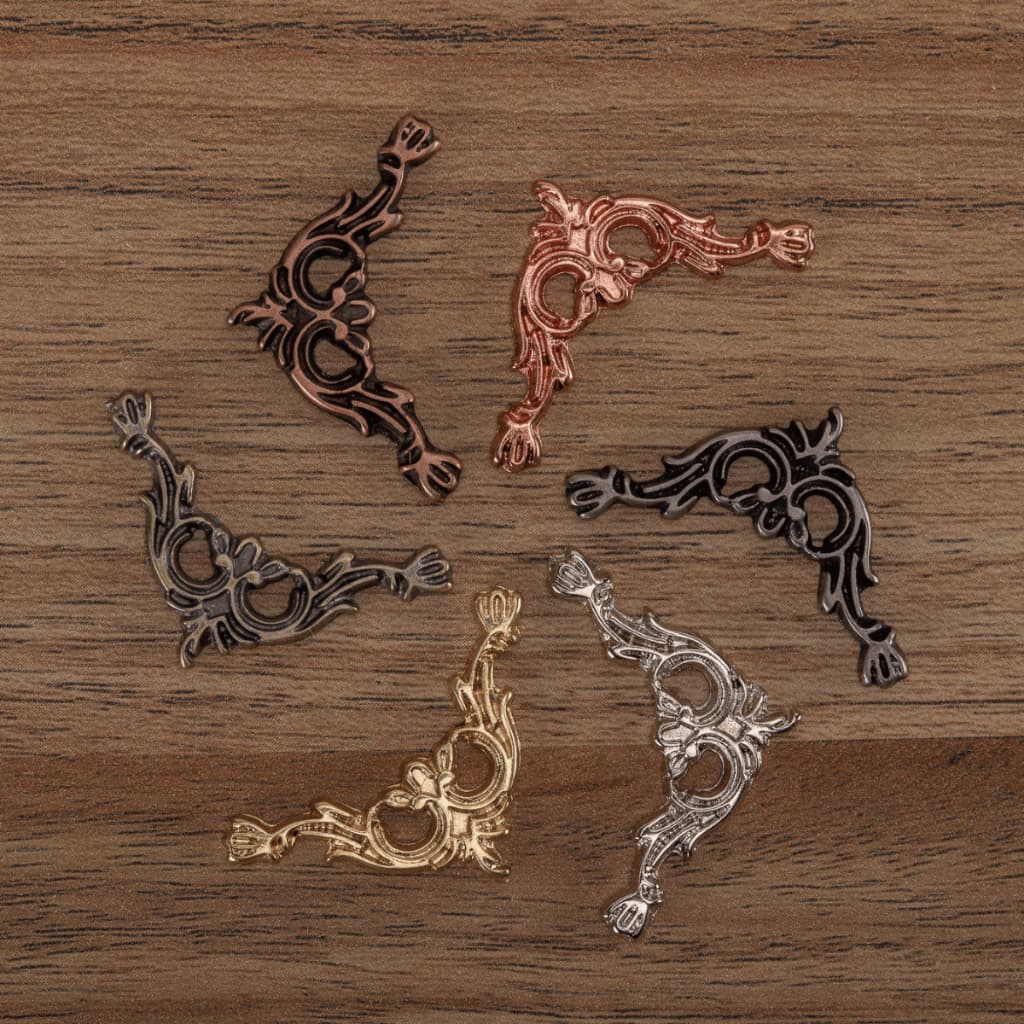Cantoneira Micro 4 Peças Decoração Acabamento Artesanato Caixas Mdf
