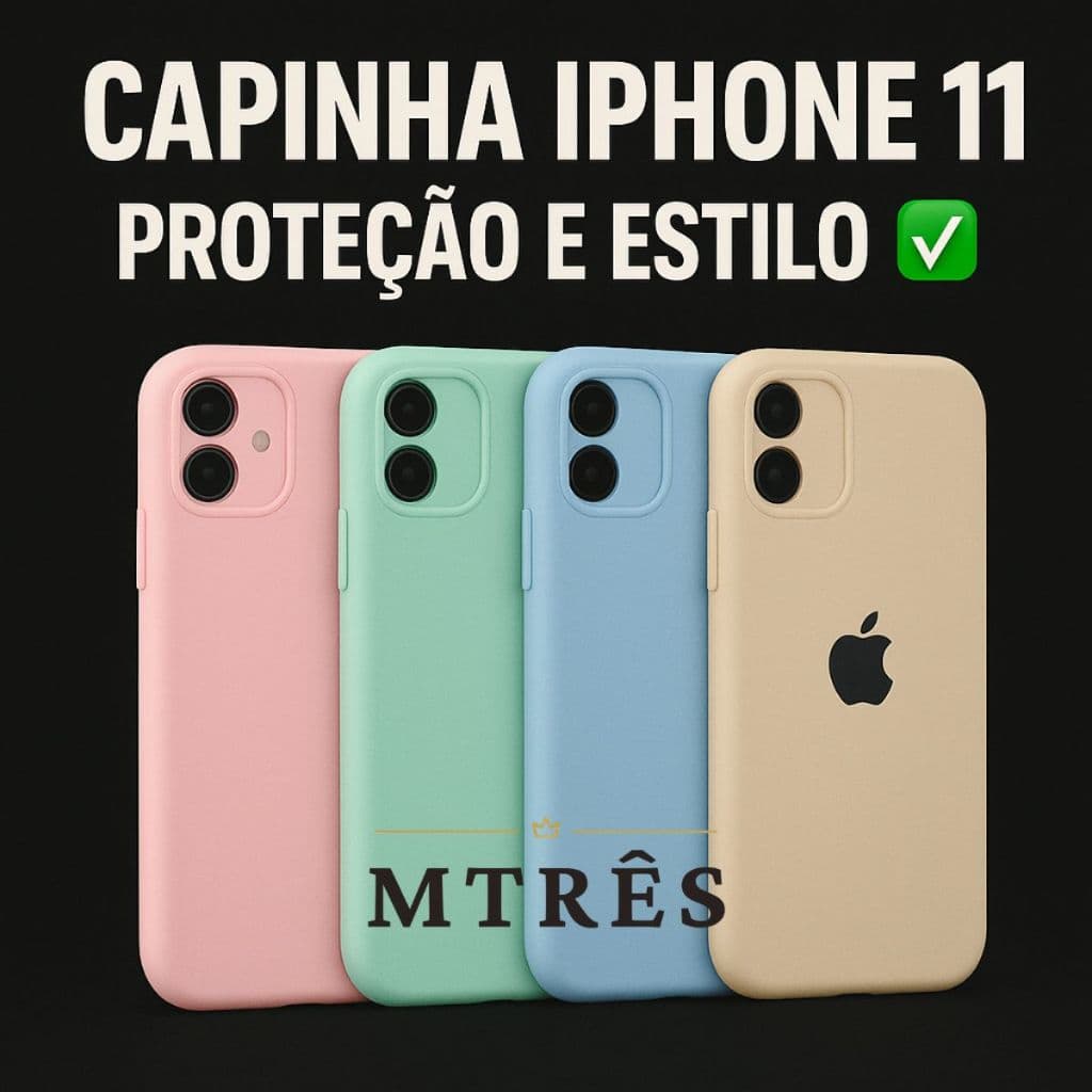 Capa Silicone Iphone 11 Revestida Veludo Protetora Capinha Anti Impacto Aveludada Preto Branco Cores