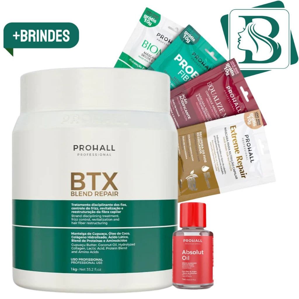 Blend Repair Prohall Botox Capilar Orgânico Sem Formol 1kg
