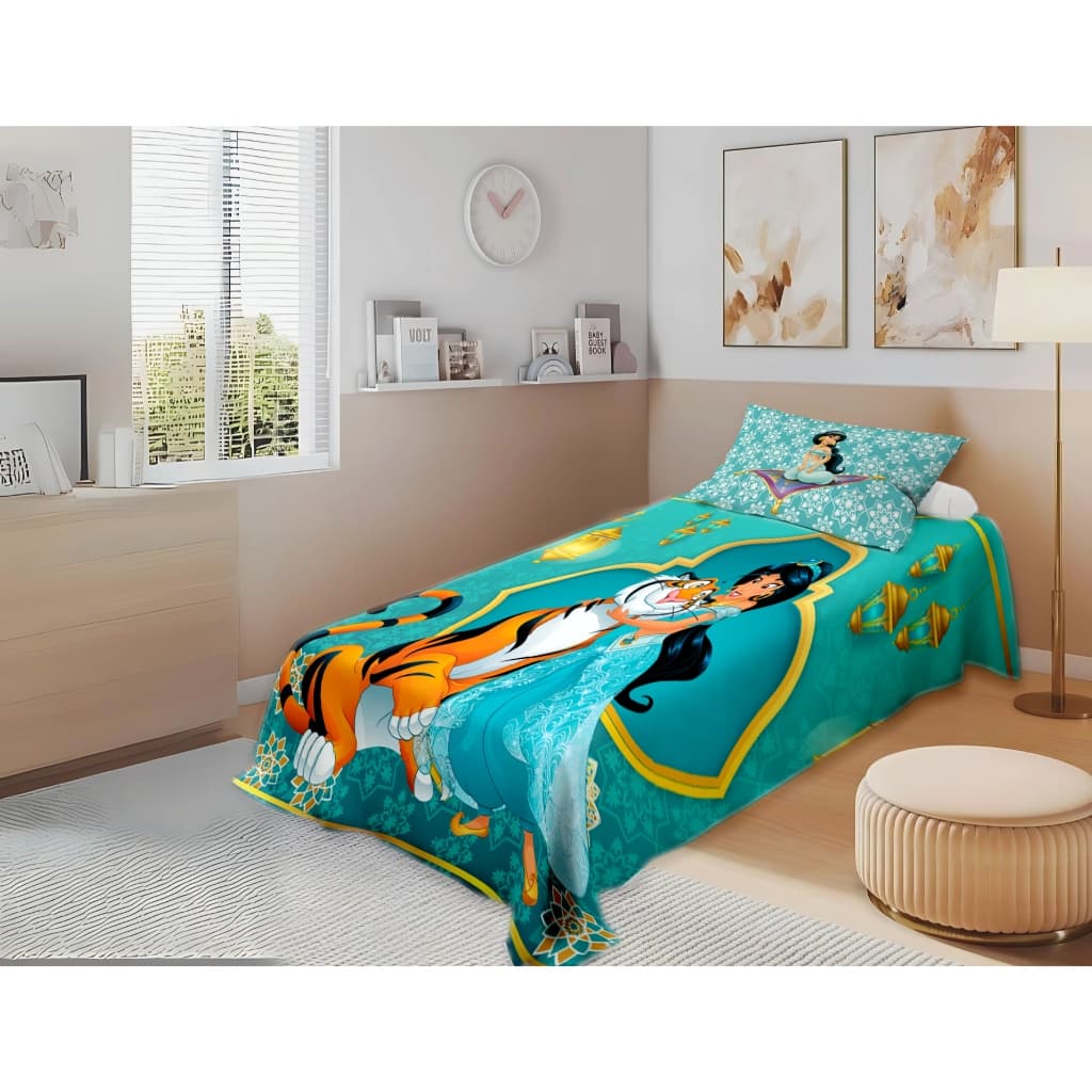 Jogo de Cama Infantil Princesa Jasmine – Solteiro | Tema Jasmine