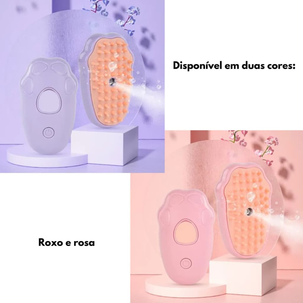 Escova de massagem spray,Escova vaporosa para gatos, pente de massagem para cães