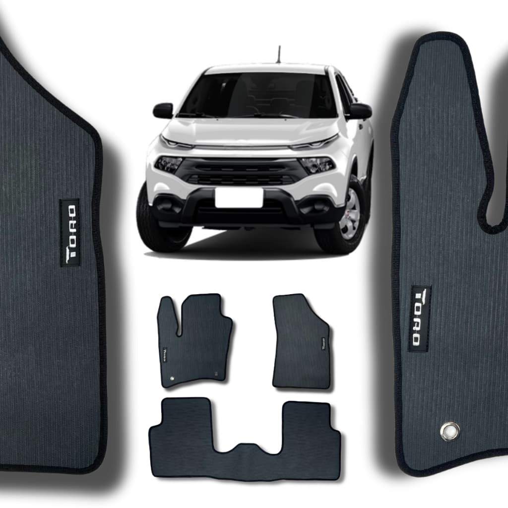 Tapete Fiat Toro Impermeável Fácil Limpeza PVC Resistente