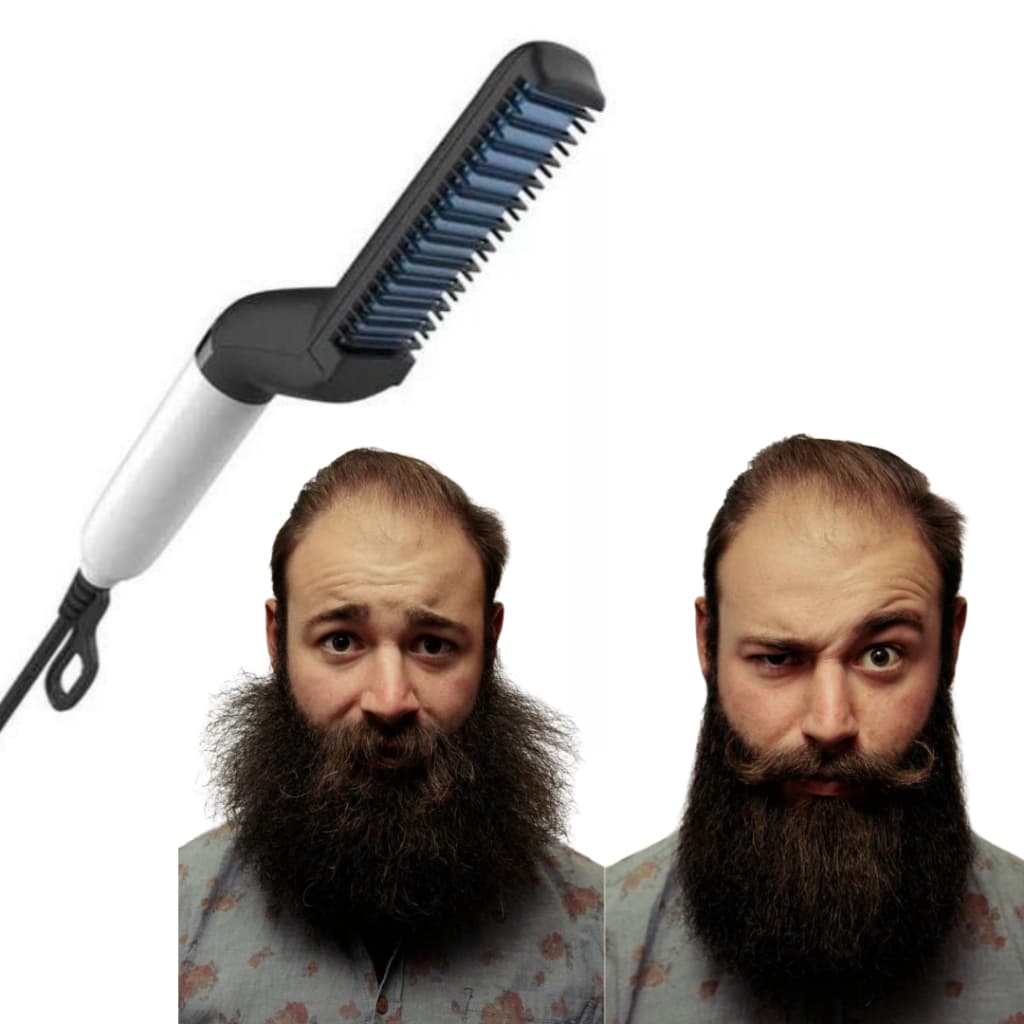 Chapinha para Barba Escova alisadora de Barba e bigode