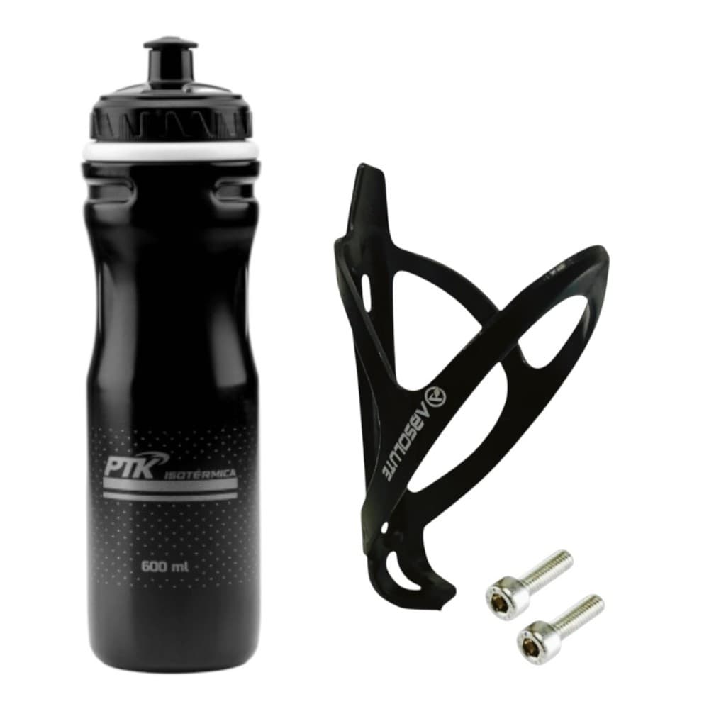 Caramanhola Garrafa de Agua para bike Garrafinha Squeeze com Suporte para exercicios