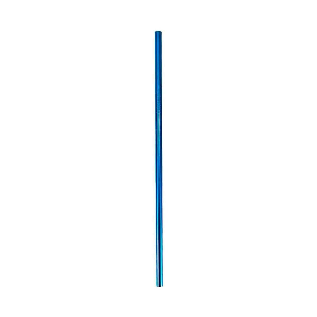 Canudo de Inox 21, 25 ou 30cm Retos Diversas Cores 6mm espessura