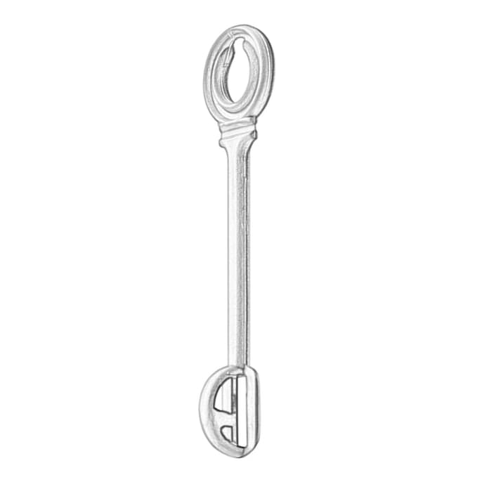 Interligador gancho metal 7-5 cm - 3028 Natural - 30 peças