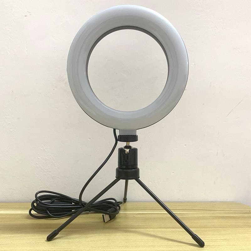 Ring Light Iluminador Selfie Makeup Tripé Luz 16cm 6 polegada（PROMOCAO)