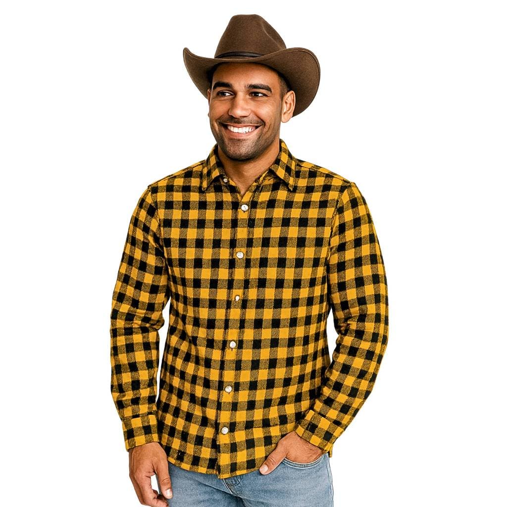 Camisa Xadrez Flanelada Manga Longa e Curta Festa Junina