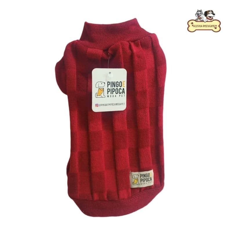 Roupa Pet Frio Cachorro Tricot Moda Pet Pingo E Pipoca