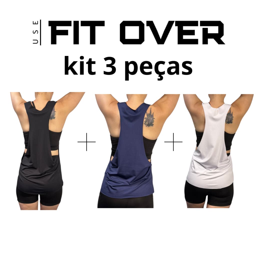 Kit 3 camisetas fitness cavada academia crossfit tecnologia UV50+ fit over
