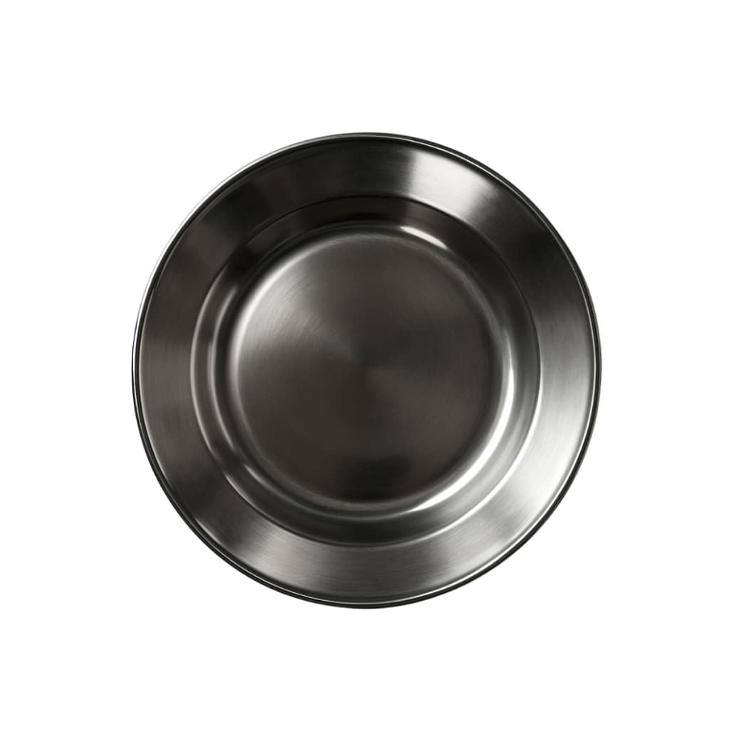 Prato Fundo Em Aço Inox 22,5cm Para Creche Merenda Simples Para Faculdade Escola Redondo