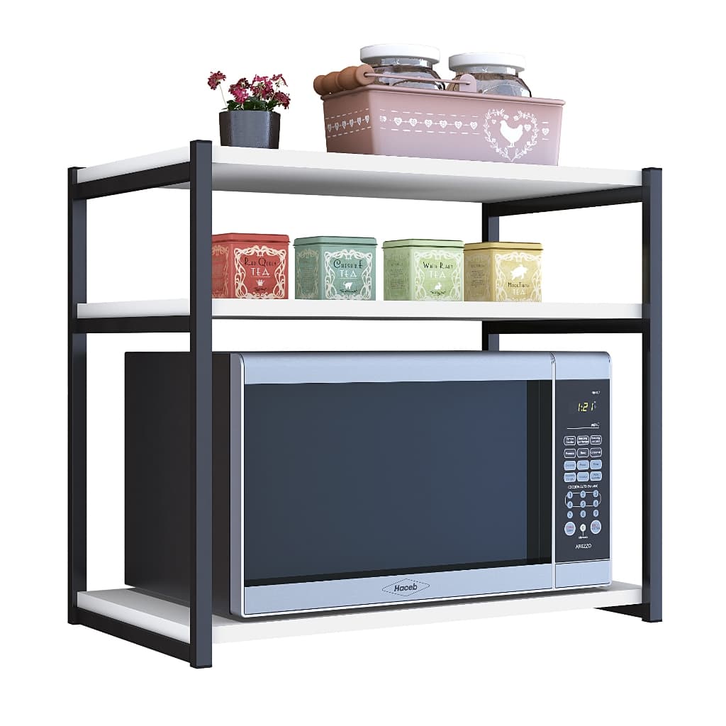 Suporte de Micro-ondas 3 Tampos – Organize Sua Cozinha com Estilo e Economia