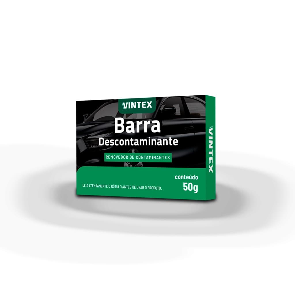 Clay Bar Barra Descontaminante V-bar Massa Remoção de Contaminações 50g Vintex