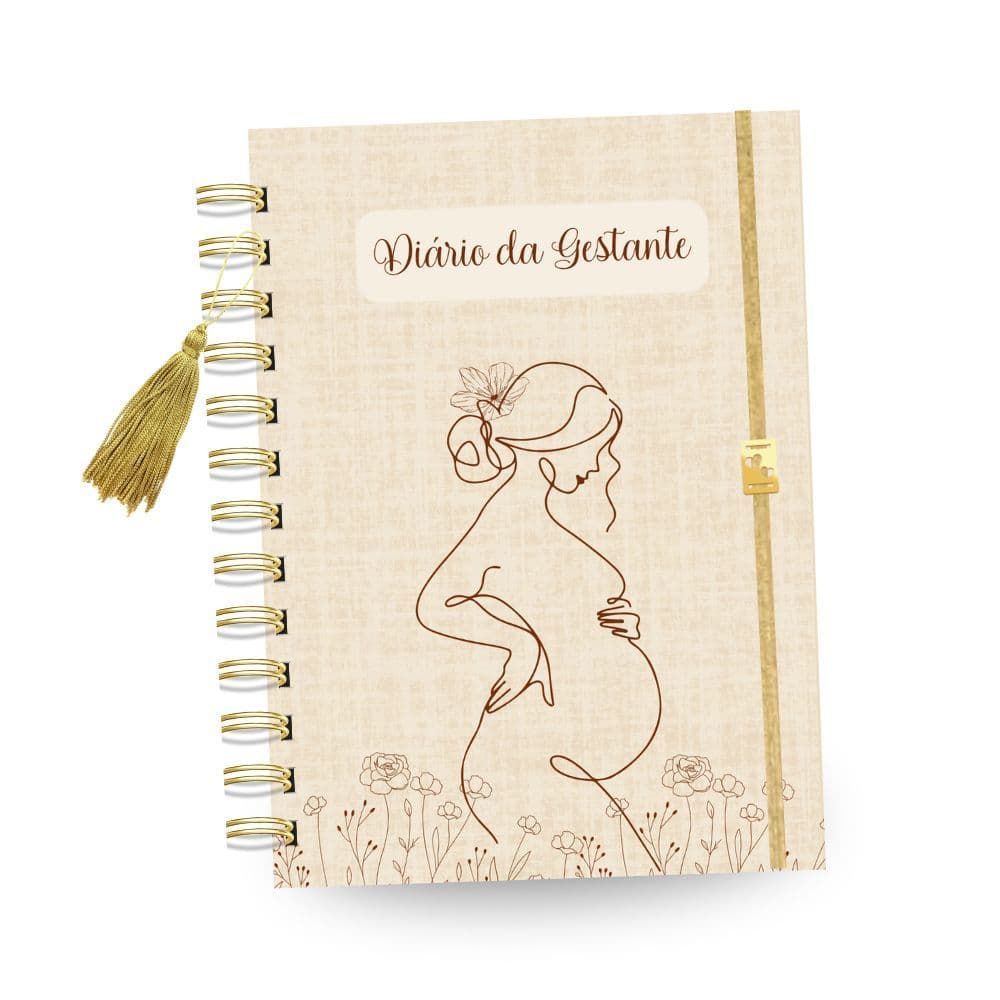 Caderno Agenda da Gestante Acompanhamento Roteiro da Maternidade Diário do Bebê