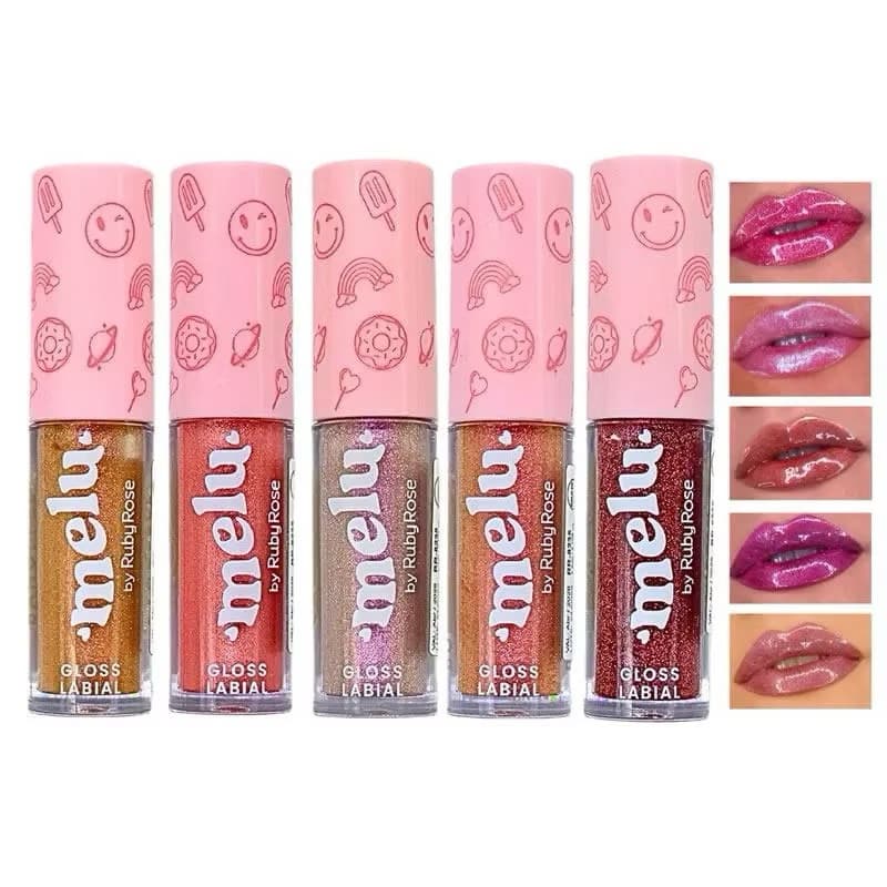 Gloss Labial Brilhante Melu by Ruby Rose Nova Fórmula Gloss Brilhante Lip Gloss