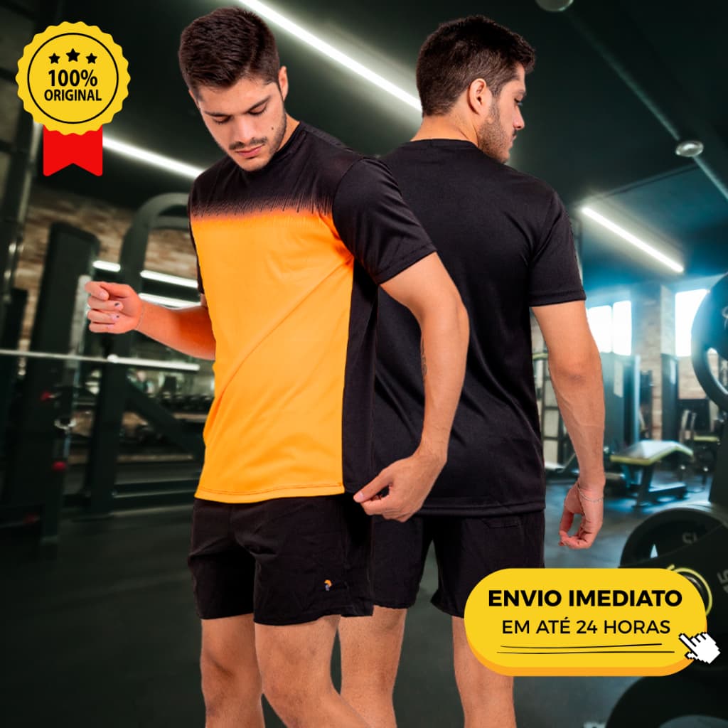Camiseta Sublimada Dryfit Academia Musculação Esportiva Manga Curta Fitness Tamanhos M ao GG