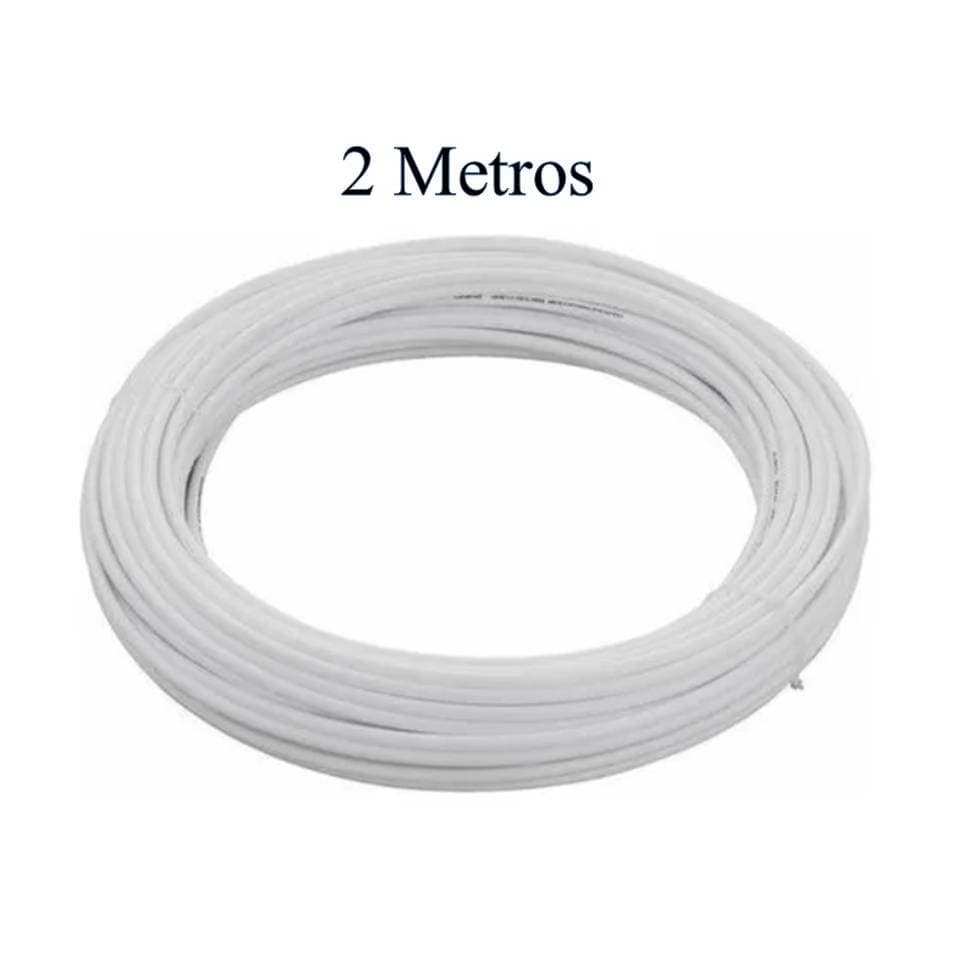 Kit 2 Metros de Mangueira Atóxica branca 3/8 (9mm) para Purificadores de Água Everest e Outros