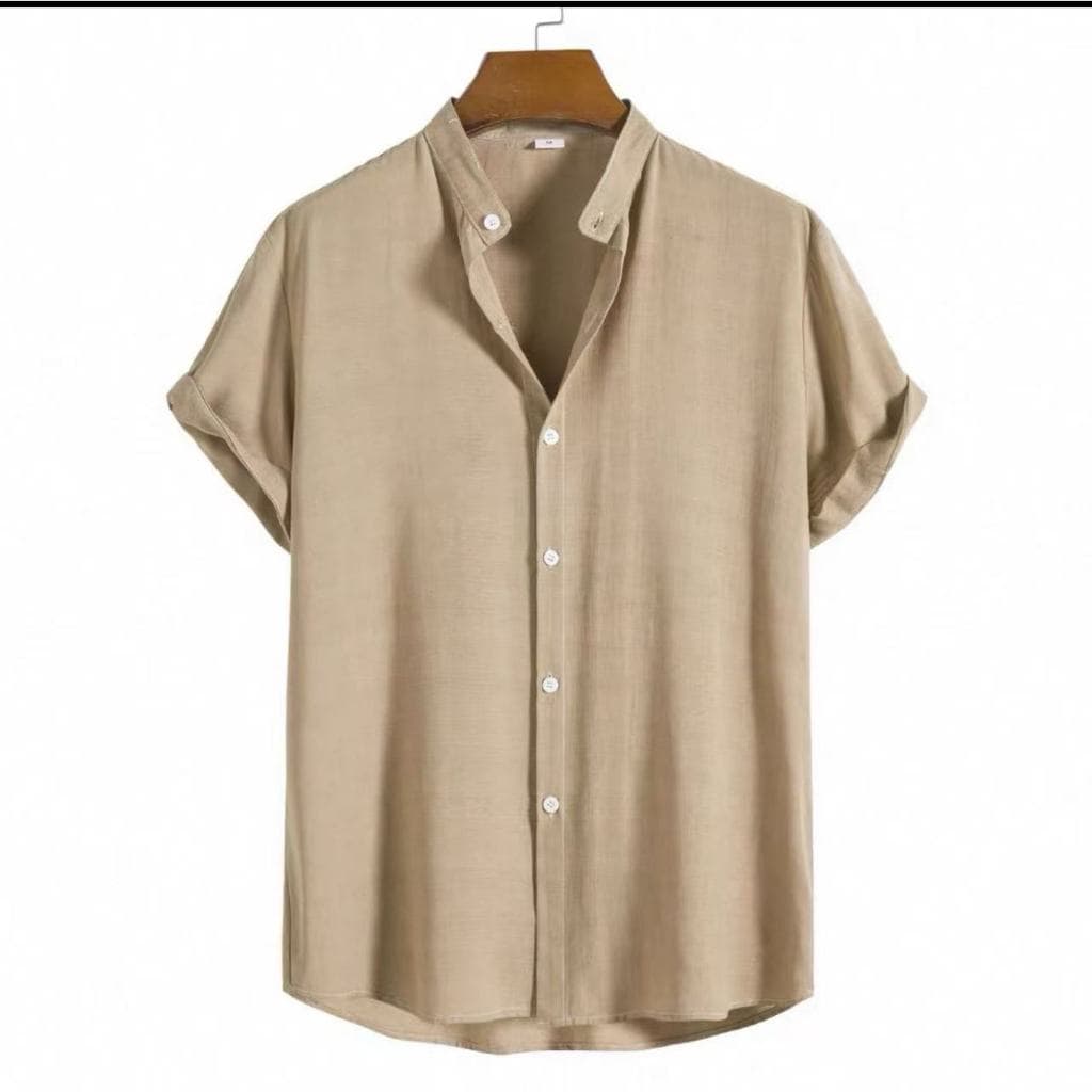 Camisa Viscolinho Masculina Manga Curta /A222