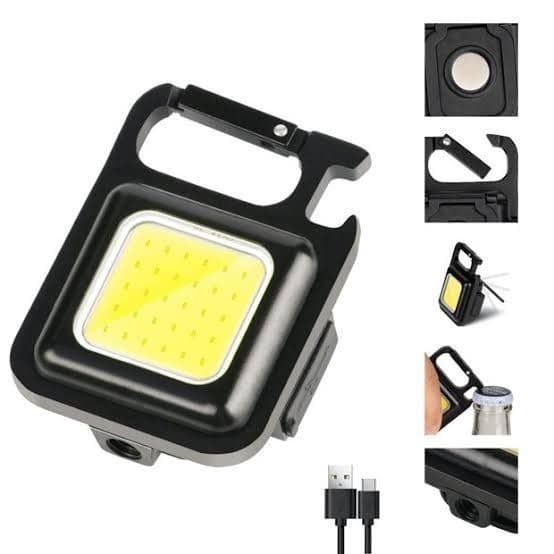 Lanterna LED Recarregável COB – Portátil, Potente e Multifuncional