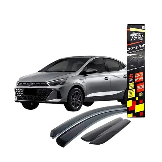 Calha de Chuva Adesiva Hb20s Sedan 2020 2021 2022 2023 2024 2025 2026 Inteiriça Fumê Tgpoli 25.009