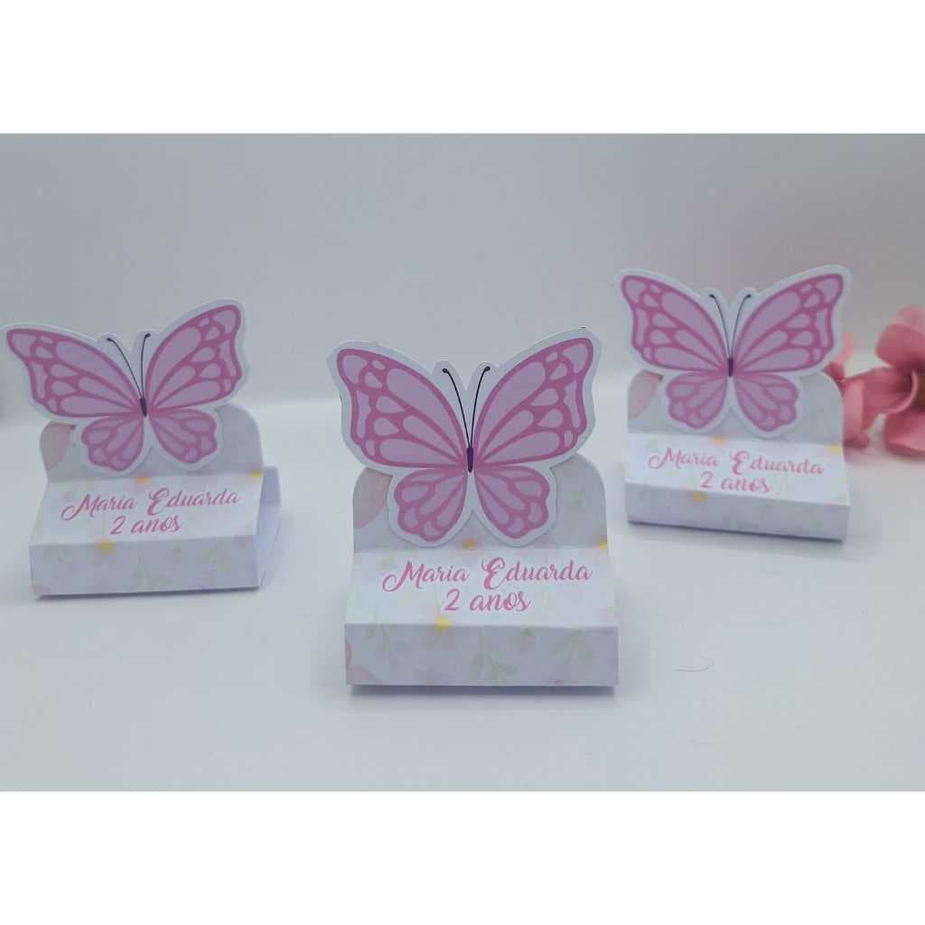Porta bis duplo 3d Jardim das borboletas- Jardim encantado - Lembrancinhas - Personalizados-  Porta bis duplo - Kit fest