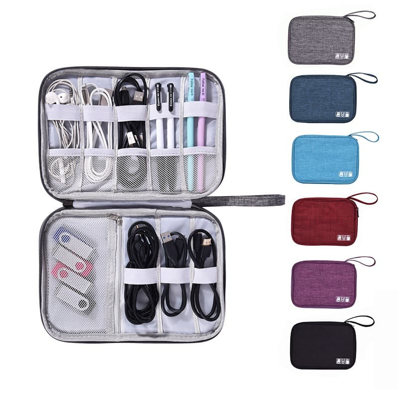 Bolsa De Armazenamento De Cabo De Dados Digital Multifuncional Viagem Necessário Jorge