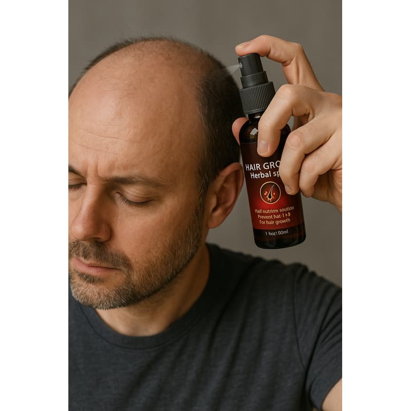 Soro de Crescimento de Cabelo Anti Queda Spray Rápido Tratamento Líquido para Couro Cabeludo e Saúde