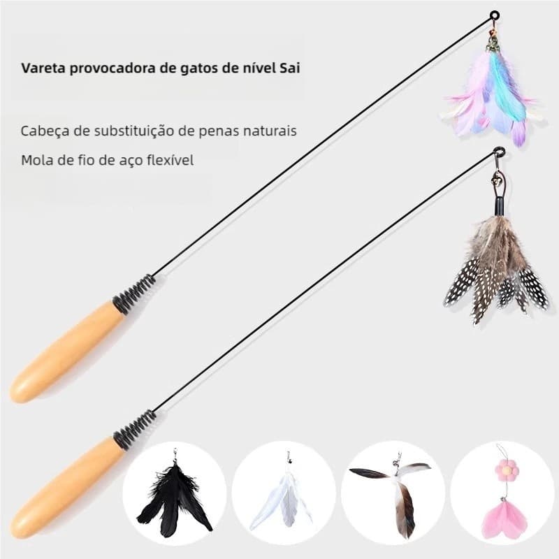 Brinquedo para Gato Varinha Teaser de Mola com