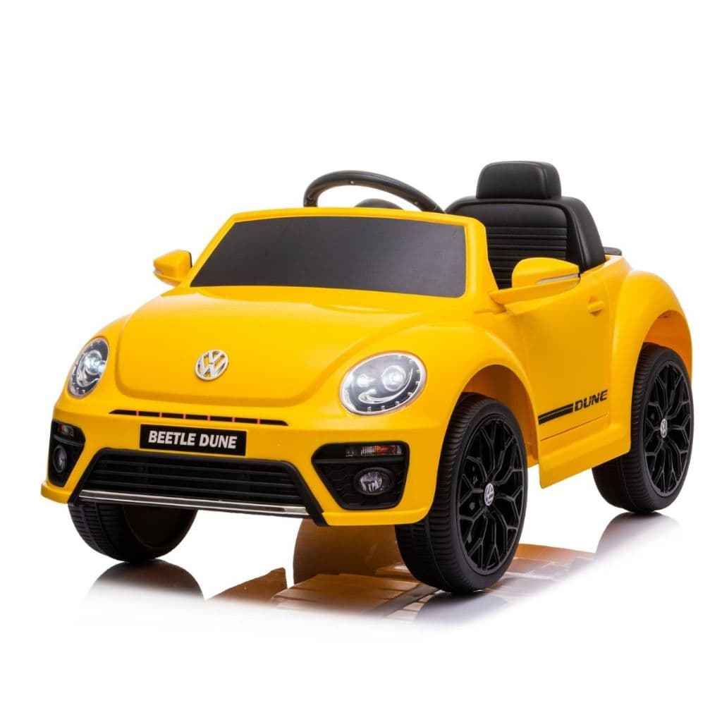 Carrinho Elétrico Volkswagen Beetle Dune Bateria Recarregável 6V Possui Diversas Funções Luz Som Com Bluetooth C/Control