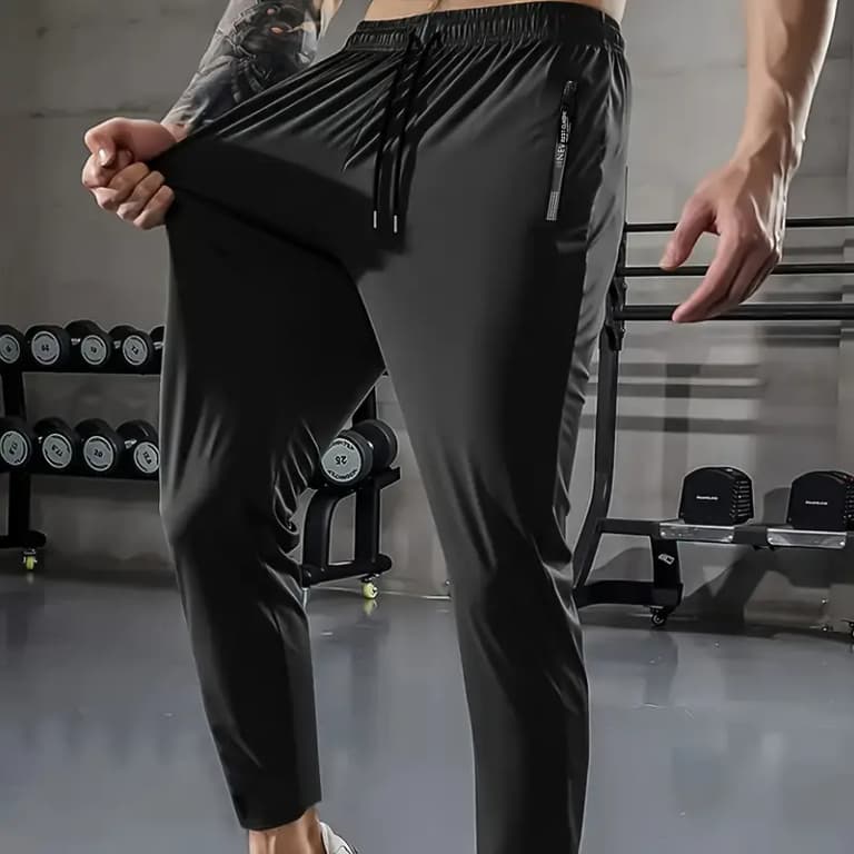 Calça Masculina Esportiva Tectel Jogger Elastano Academia Slim Fit Crossfit Treino Secagem Rapida