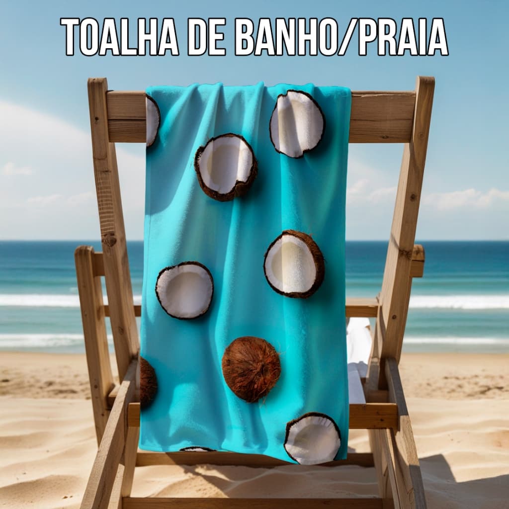 Toalha de Praia/Piscina e Banho - PROMOÇÃO com Toque de Algodão Peluciado Premium