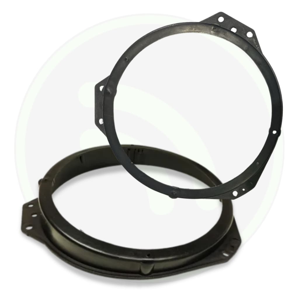 Par Aro Adaptador Alto Falante de Porta Gol Corsa Vectra Astra Dianteiro 6" Polegadas