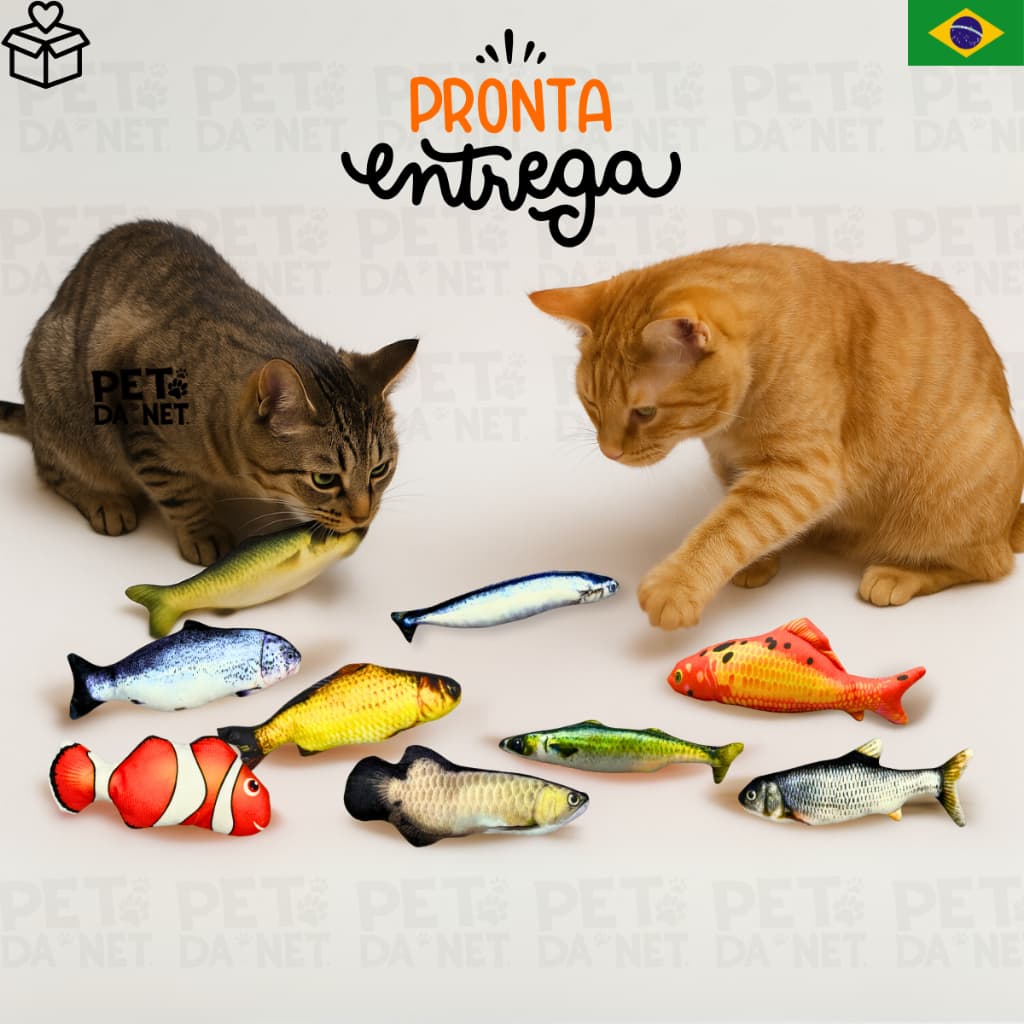 Pelúcia P/ Gatos com Catnip Erva do Gato Brinquedo Sortido
