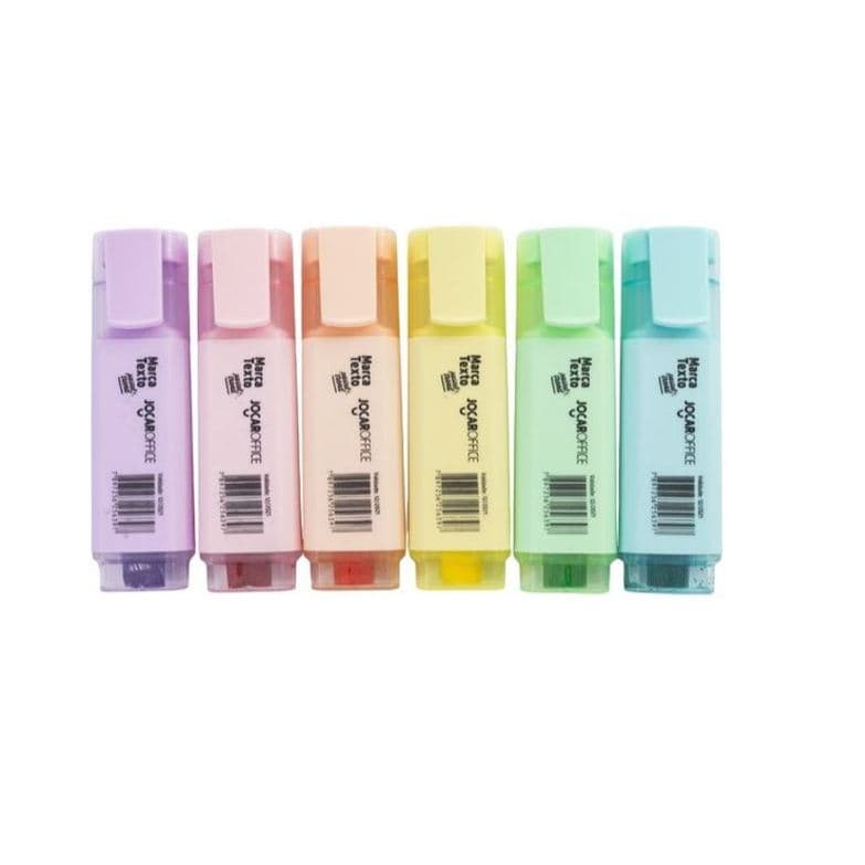 Marca Texto Tons Pastéis Trend 6 Cores Marcadores