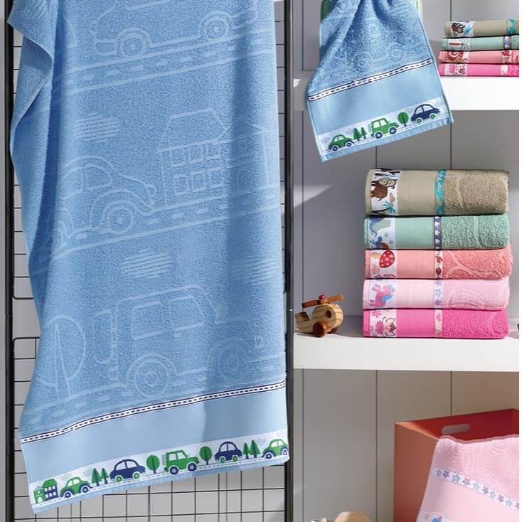 Toalha De Banho Jacquard Infantil - 68cmx120cm Valletex