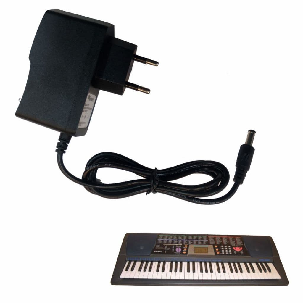 Fonte Alimentação Para Teclado Casi o CTK-501 Bivolt ( Cabo De Força / Cabo De Energia / Carregador )  - R2533