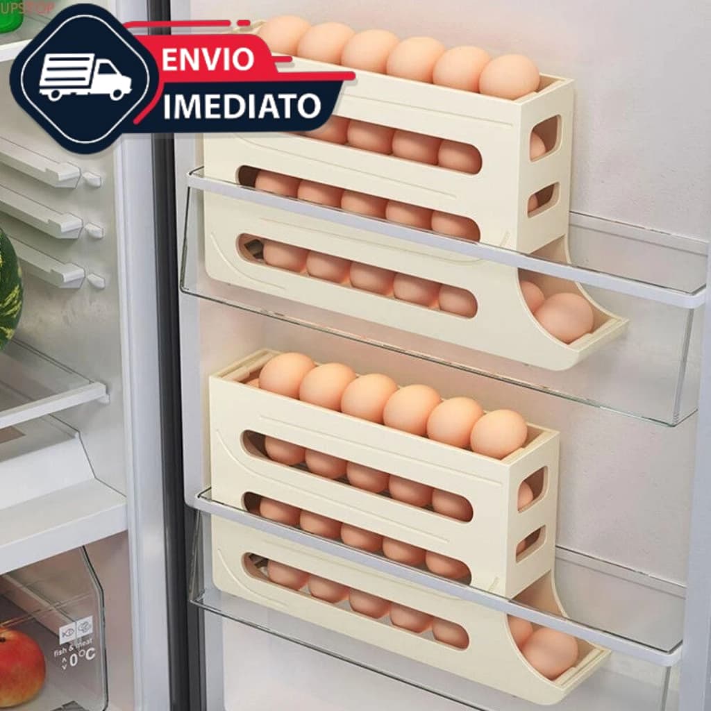 Organizador Ovo De Cozinha Conveniente Caixa De Ovos Gadgets Deslizante Durável 2 ou 4 camadas