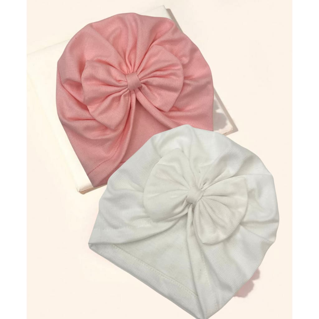 Kit com 2 Turbantes – Charme e Suavidade para o Dia a Dia do Bebê