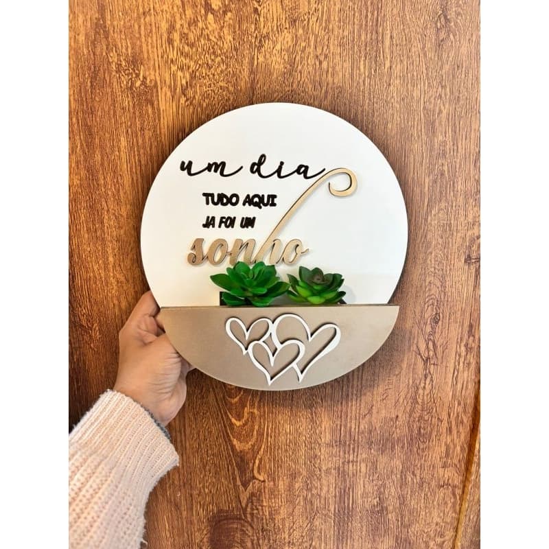 Enfeite de porta Personalizado rose
