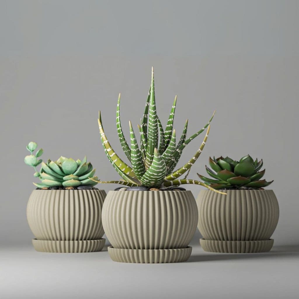 Mini Vaso Decorativo Cachepot para Suculenta | Design Moderno Cores Variadas | 1 unidade — plantas não inclusas