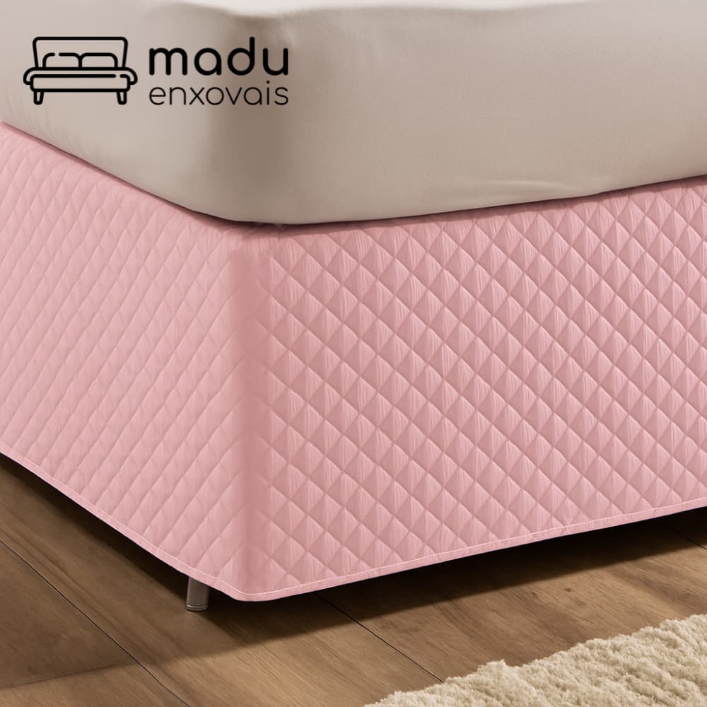 Saia Box de Cama Capa de Box Com Elástico Solteiro Casal Queen King Microfibra Matelado Ultrassônico